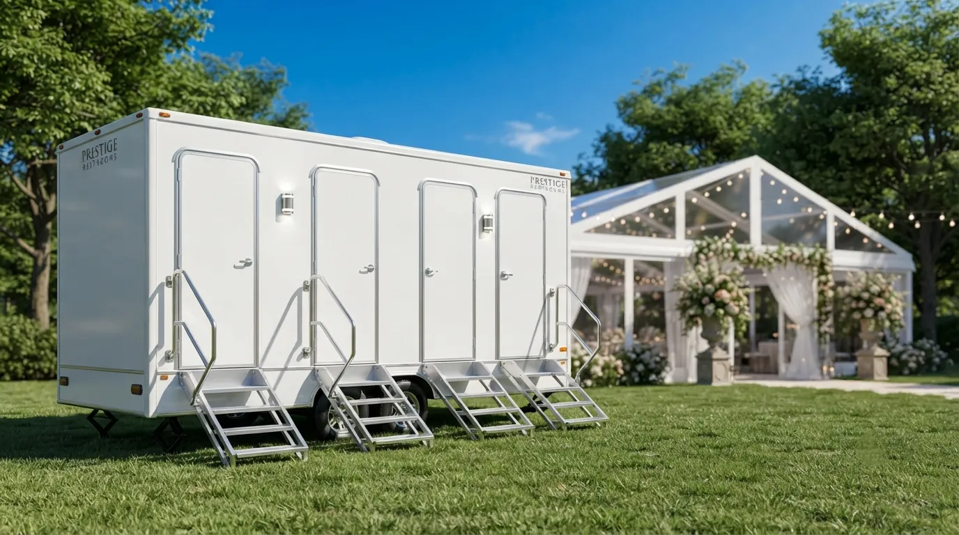 4 Stall Restroom Trailer in Eau Claire, WI