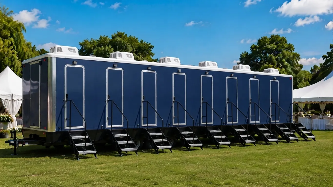 8 Stall Restroom Trailer in Eau Claire, WI