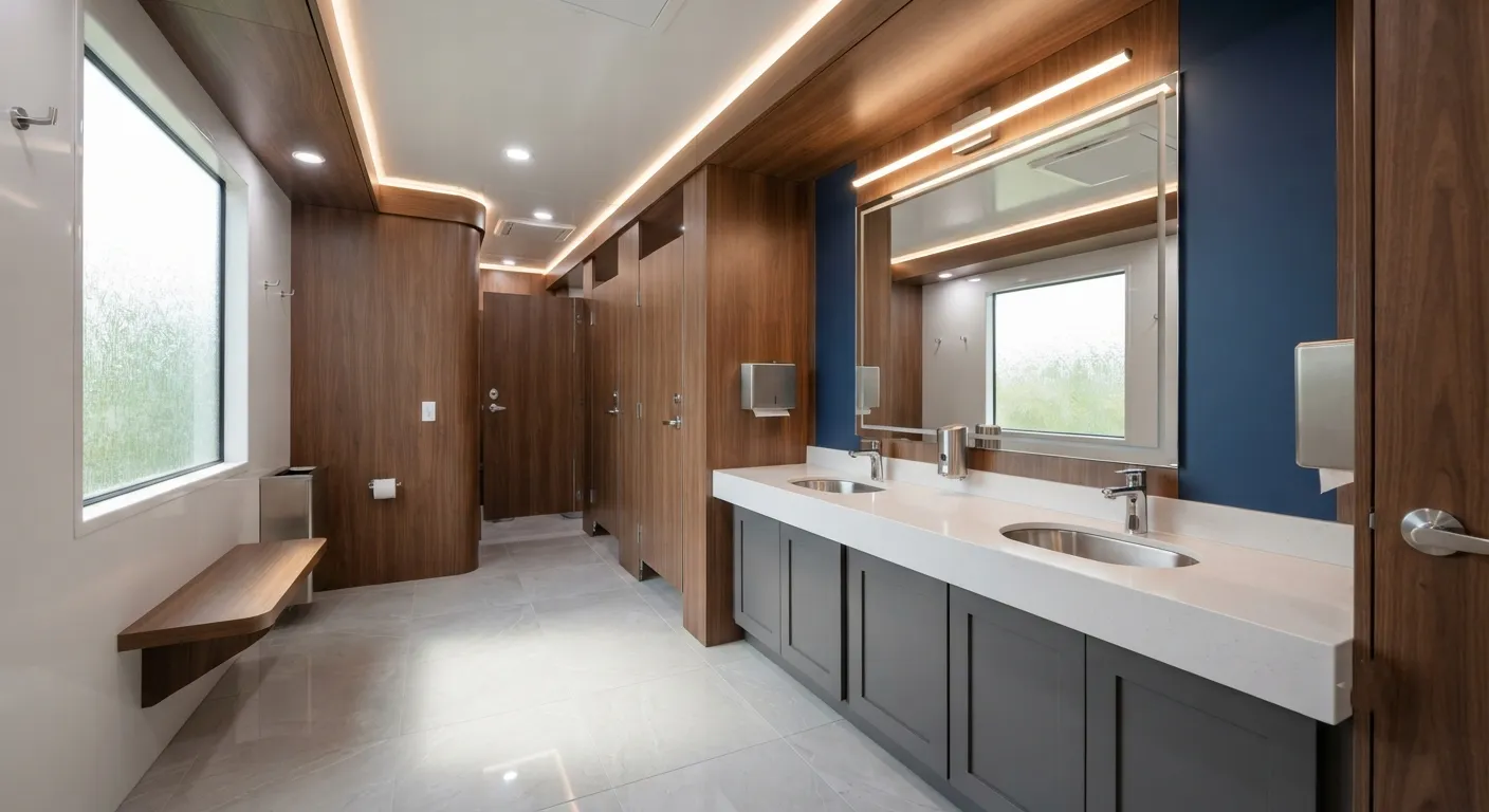 Luxury Restroom Trailer in Eau Claire, WI